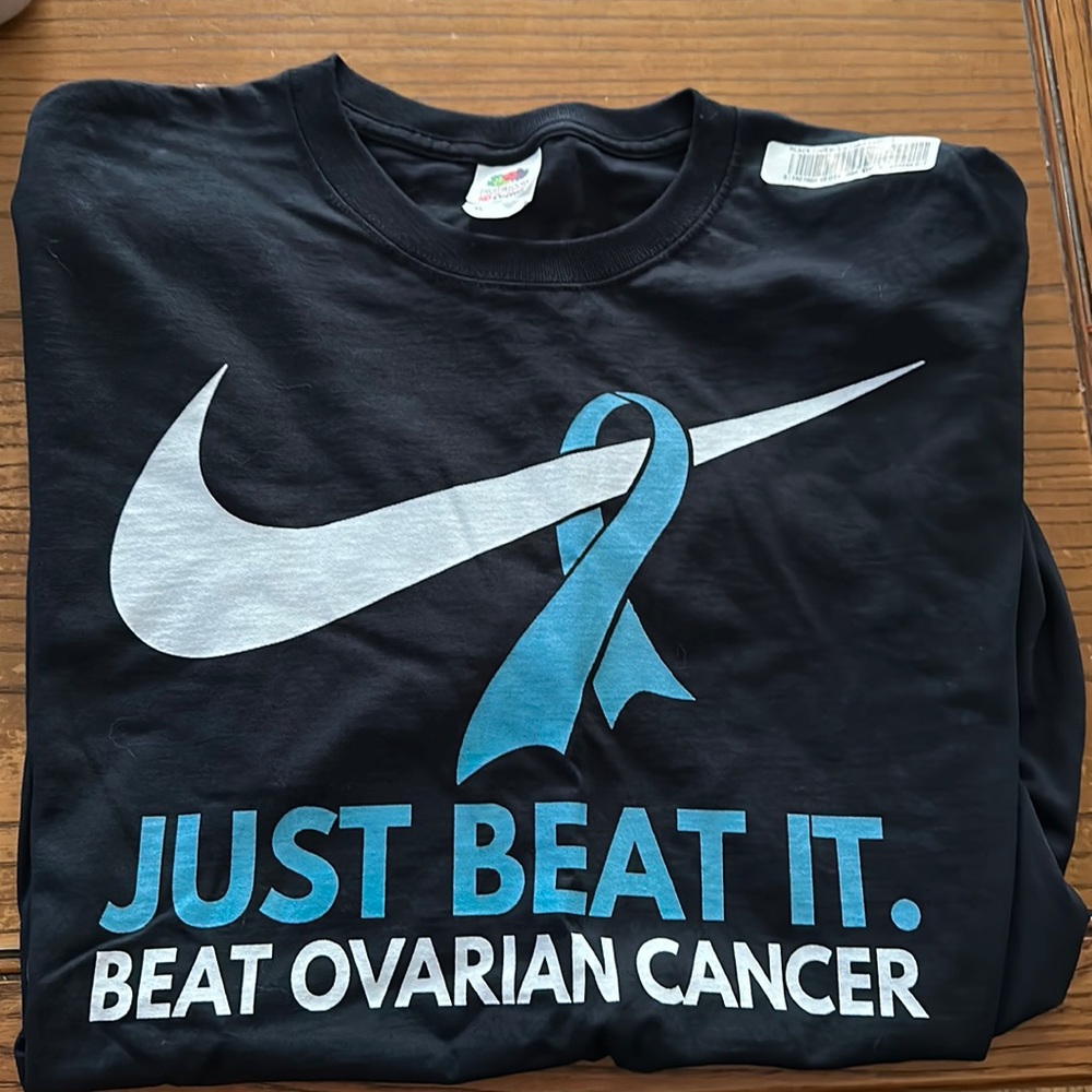 Nike just beat it – beat ovarian cancer short sleeved tee